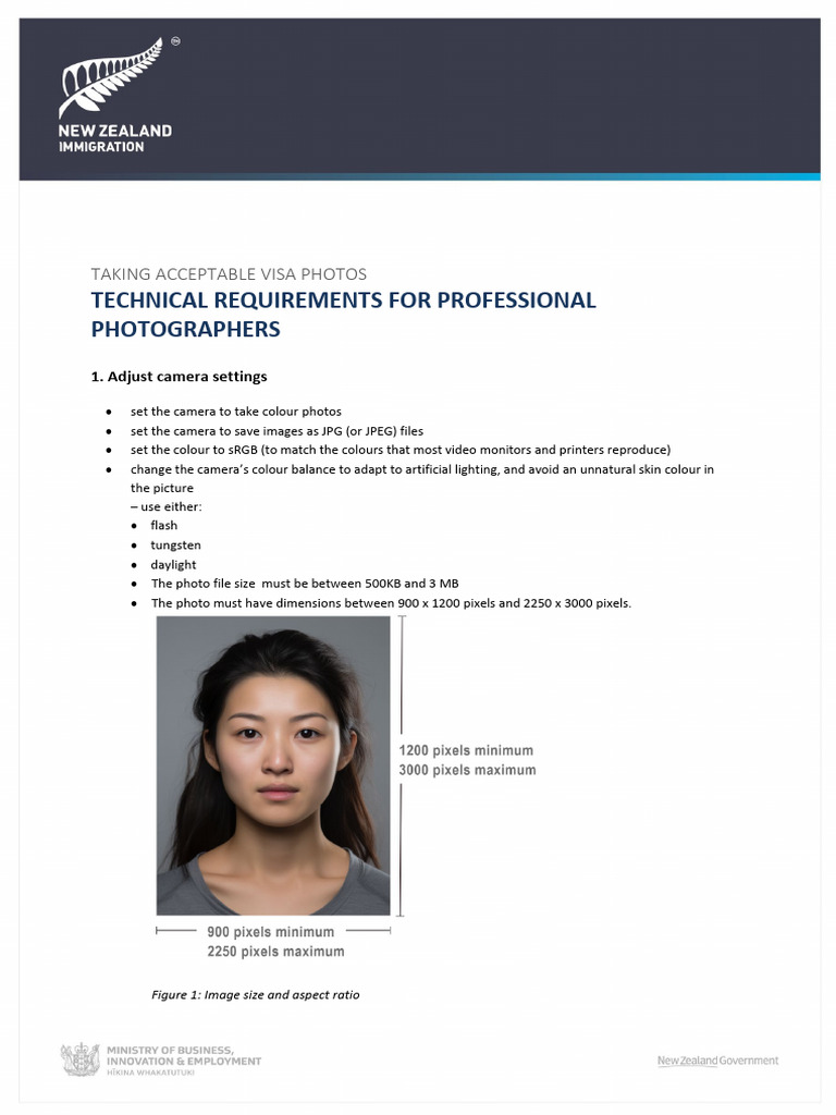 Visa Photo Guidelines for Photographers | PDF | Camera | Flash ...
