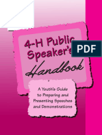 4 H Public Speakers Handbook