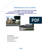 Mejoramiento y Ampliación de Los Sistemas de Agua Potable y Alcantarillado Sanitario