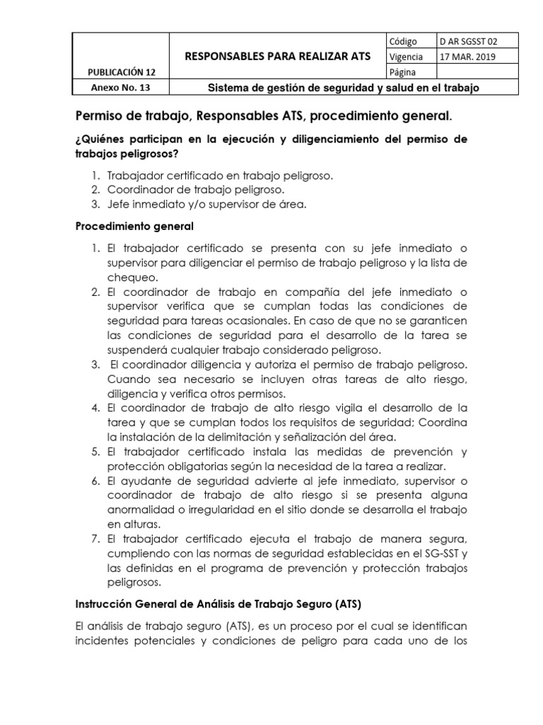 Publicacion no 12 anexo no 13 lista de responsables para firmar ats