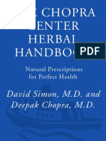 O Manual de Ervas Do Chopra Center - Prescrições Naturais para Uma Saúde Perfeita - David Simon & Deepak Chopra