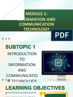 M1 Main Information and Communication Technology