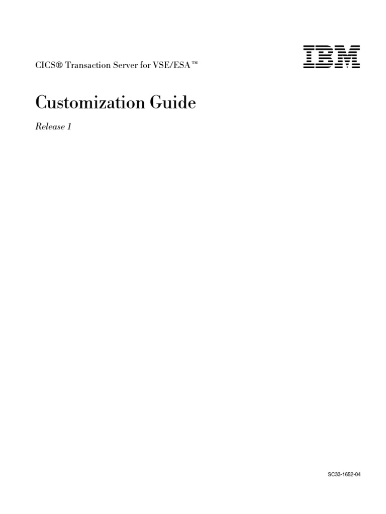 CICS Custom Is at Ion Guide | PDF | Bracket | Computer Program