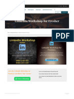 LinkedIn Workshop For Fresher