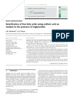 Argentina - Esterification of Free Fatty Acids Using Sulfuric Acid As Catalyst in The Presence of Triglycerides