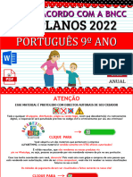 Português - 9 Ano - Planejamentos