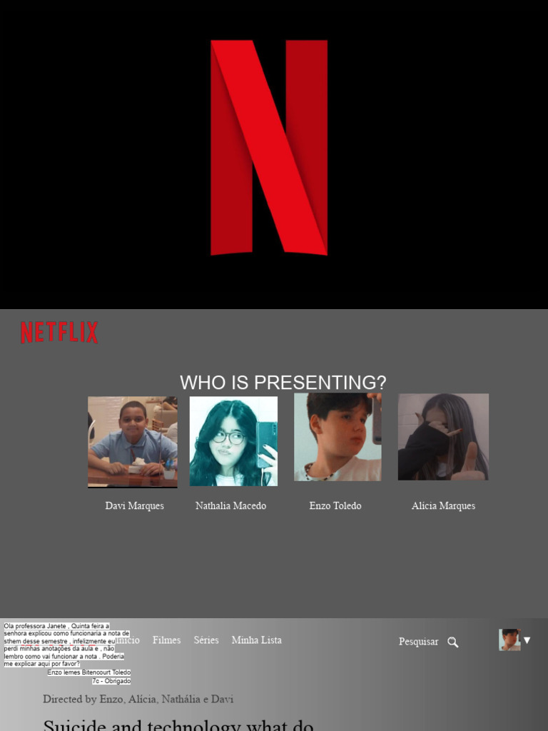 Suicídio e Technologia o Que Tem Em Comum? - 7C | PDF | Cyberbullying ...