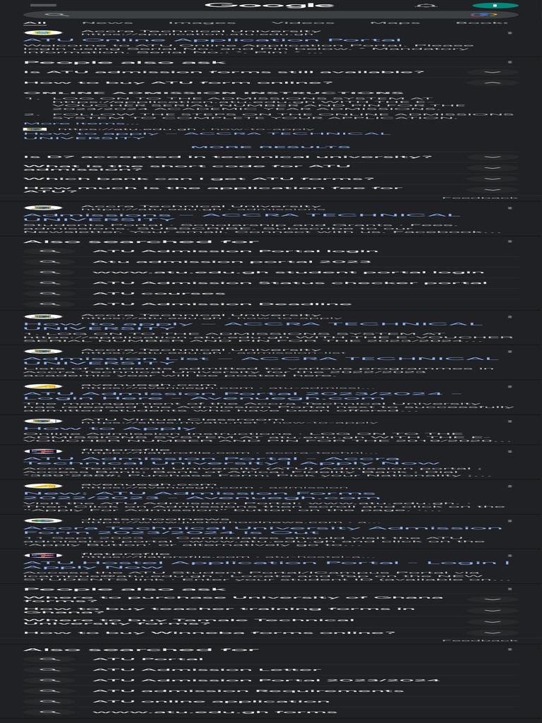 Atu Admission Forms Short Code