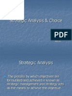 strstegic analysis and choice