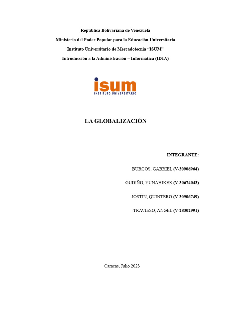 Globalizacion Pdf