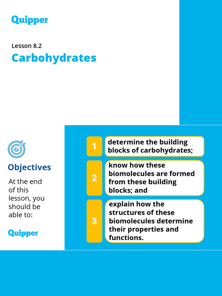 Functions and Structure of Carbohydrates | PDF | Carbohydrates ...