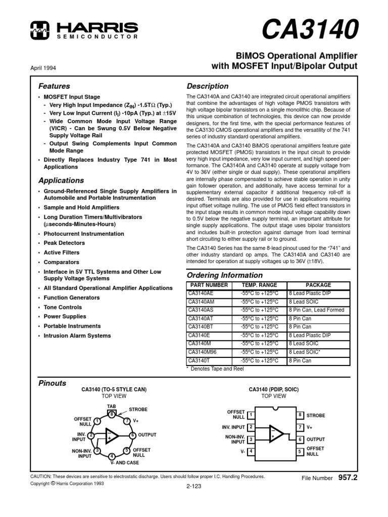 000 1 Ca3109 | PDF | Amplifier | Transistor