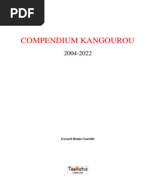 Compendio Kangourou 2004-2022 | PDF | Libros | Geometría