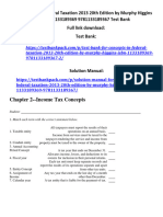 Concepts in Federal Taxation 2013 20th Edition by Murphy Higgins ISBN 1133189369 9781133189367 Test Bank