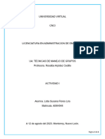 Actividad 1 Técnicas de Manejo de Grupo