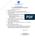 Tata Tertib Peserta Pelatihan Dan Sertifikasi VSGA BPPTIK