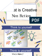 Creative Non Fiction Week 1 and 2