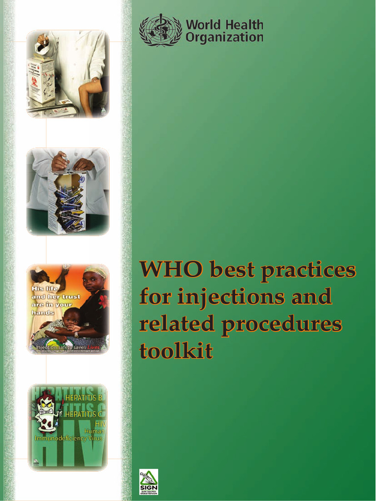 WHO, The Best Practices For Injections and Related Procedures ...