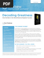 Decoding Greatness - Online