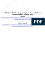 Solution Manual For C Programming From Problem Analysis To Program Design 8th Edition by Malik ISBN 9781337102087
