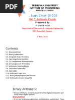 DL Unit 5 - Arithmetic Circuit