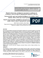 Deporte Extraescolar e Inteligencia Emocional en Estudiantes de