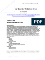 Consumer Behavior 7th Edition Hoyer Solutions Manual 1