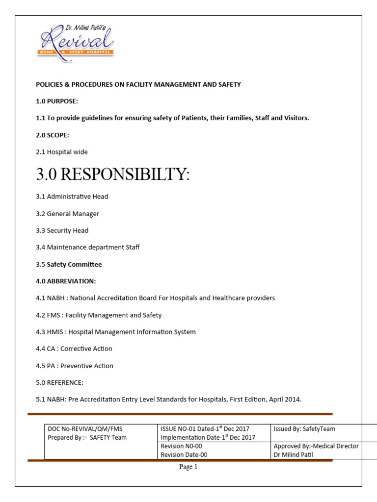 fire safety policy Revival PDF