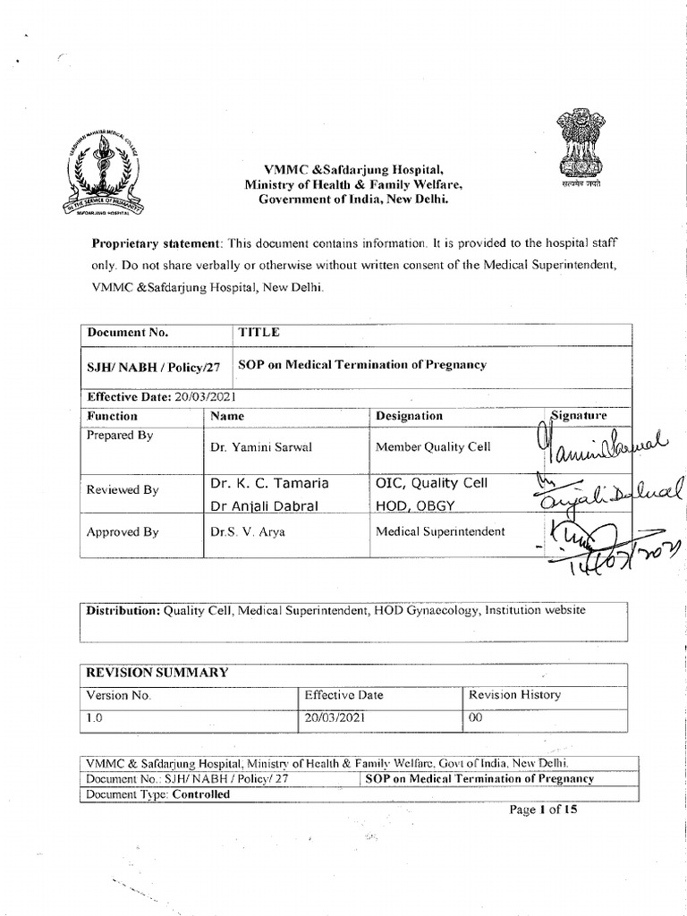 Sop MTP | PDF