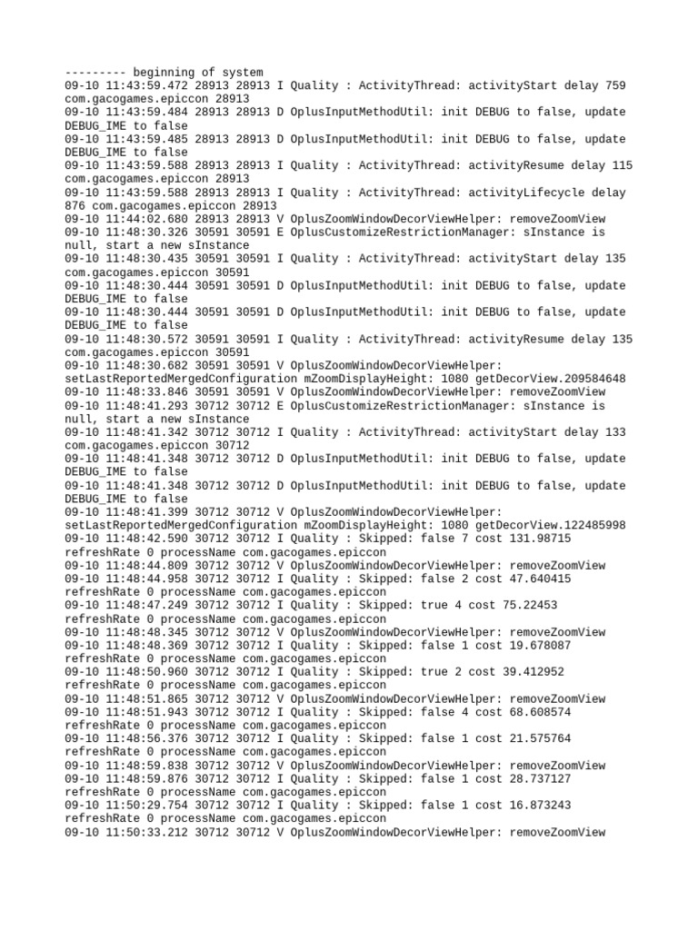 Epiccon App Debug Log | PDF | Logging | Boolean Data Type