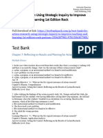Action Research Using Strategic Inquiry To Improve Teaching and Learning 1st Edition Rock Test Bank 1