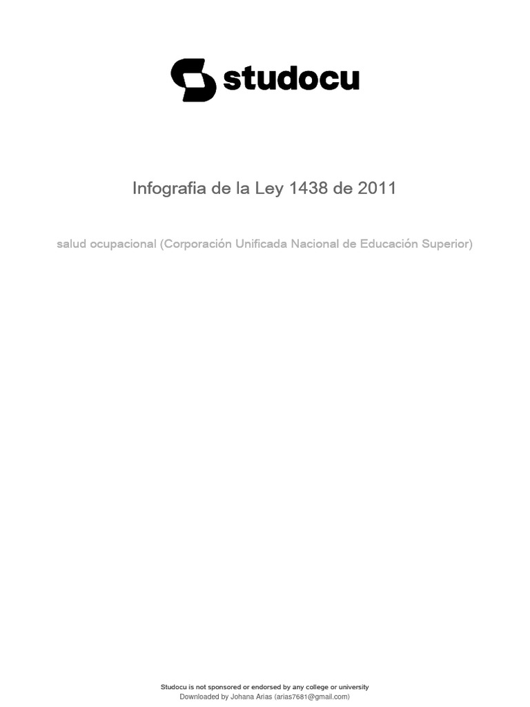 Infografía Ley 1438 de 2011 | PDF | Economias