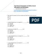 Living Physical Geography 1st Edition Gervais Test Bank 1