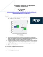 Adventure in Statistics 1st Edition Field Test Bank 1