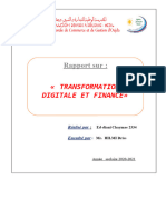 Transformation Digitale Et Finance Rapprt Final Chaimae Ed-Diani