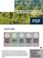 Pengelolaan Pariwisata Alam Berdasarkan Sni 8013:2014: Pusat Standardisasi Lingkungan Dan Kehutanan