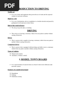 Driving Course Theory Notes