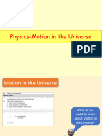 Motion in The Universe