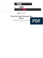 WWW Scientificamerican Com Article Turn The Suns Energy Into Power