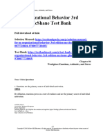 M Organizational Behavior 3rd Edition McShane Test Bank 1