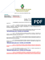 Lei N 12.121de 05 de Outubro de 1993 Concede Estimulos Especiais Aos Doadores Voluntarios e Sistematicos de Sangue Domiciliados No Estado de Goias