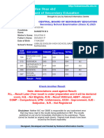 Secondary School Examination (Class X) 2023