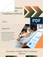 Essential Top Features of Supply Chain Compliance Software