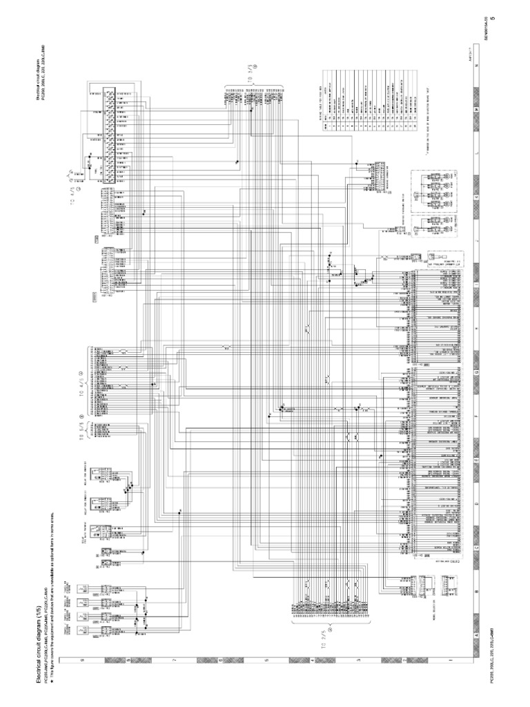 Schematic Electrical Excavator Komatsu Pc200-8 | PDF