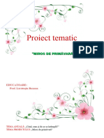 0 - Proiect - Tematic - Primavara Curriculum Nou