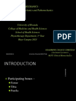 Knee Mechanics and Pathomechanics (1st Year)