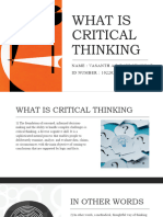 What Is Critical Thinking