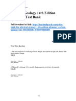 Physical Geology 14th Edition Plummer Test Bank 1