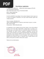 Telex Release Request for Shipment | PDF