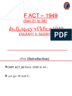 CRPF Act 1949 Sec 01 To 08